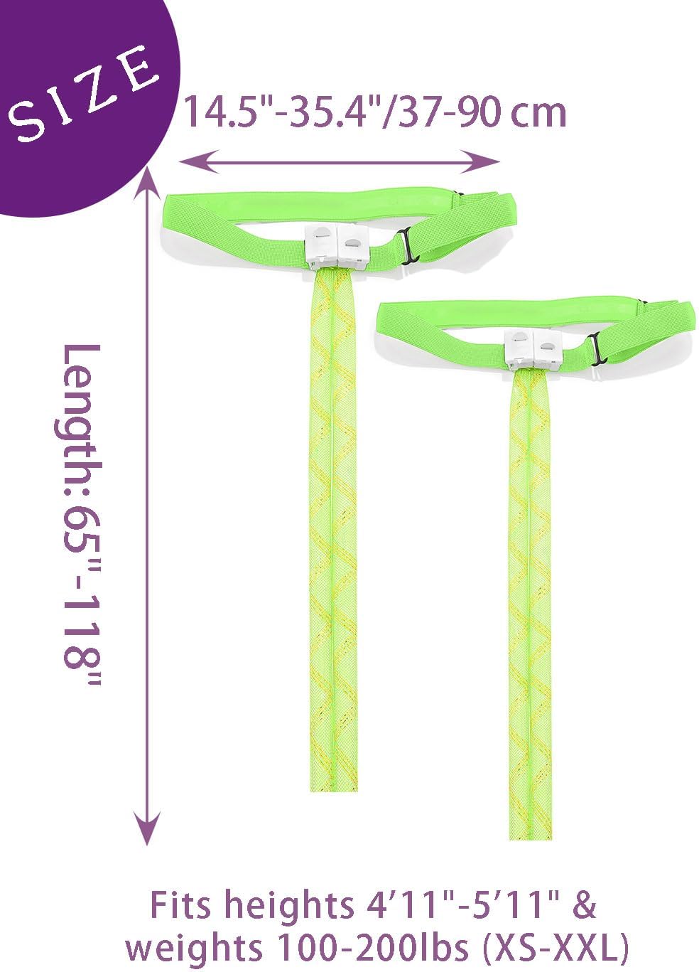 Rave Outfit Leg Wraps Light Up Elastic Leggings Plus Size Neon Garter EDC Concert Coachella Accessories for Women (Green)