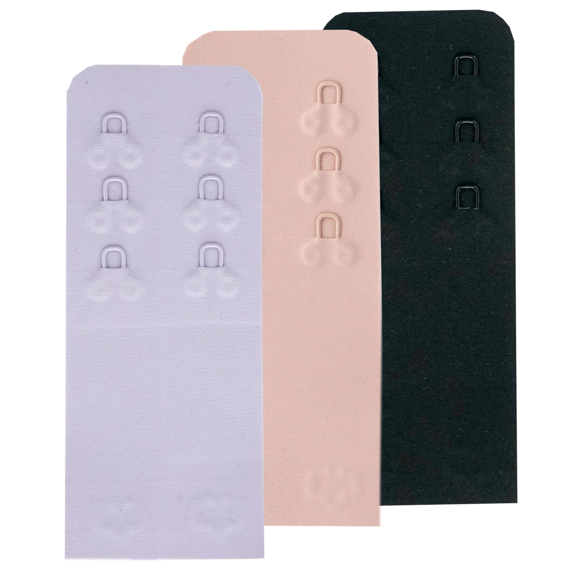 SAMGU Women's Bra Extenders 2 Hook / 3 Hook / 4 Hook / 5 Hook / 6 Hook, Soft Stretchy Back Bra Extension Strap