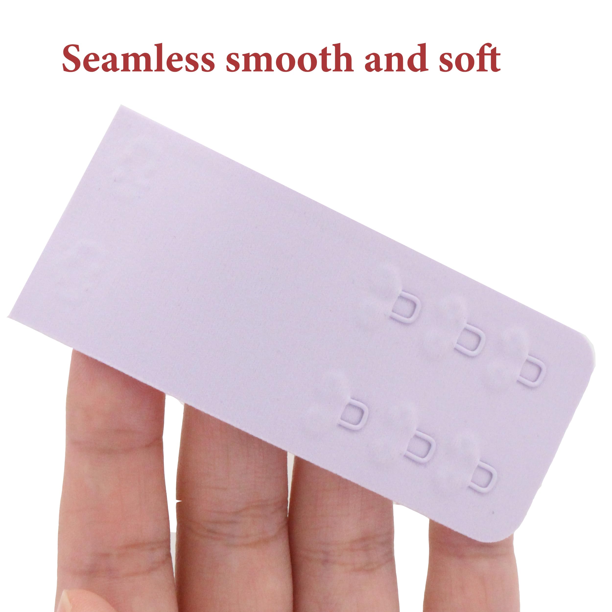 SAMGU Women's Bra Extenders 2 Hook / 3 Hook / 4 Hook / 5 Hook / 6 Hook, Soft Stretchy Back Bra Extension Strap