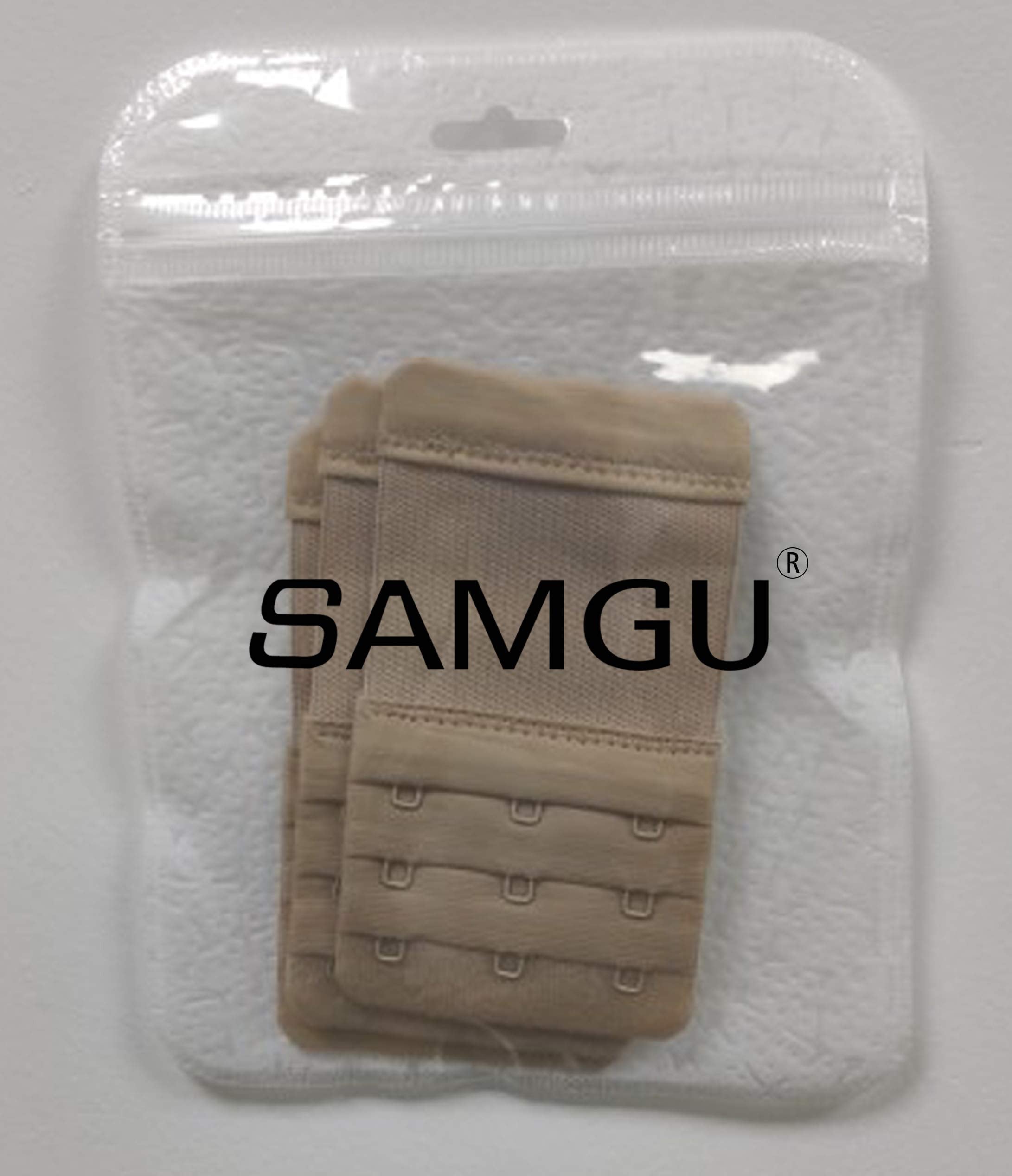 SAMGU Women's Bra Extenders 2 Hook / 3 Hook / 4 Hook / 5 Hook / 6 Hook, Soft Stretchy Back Bra Extension Strap