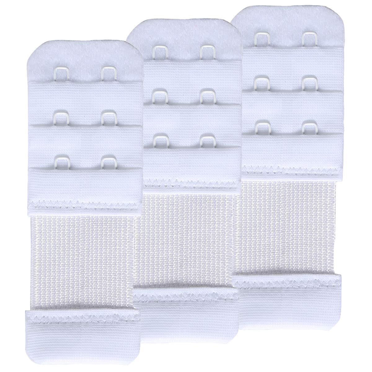 SAMGU Women's Bra Extenders 2 Hook / 3 Hook / 4 Hook / 5 Hook / 6 Hook, Soft Stretchy Back Bra Extension Strap