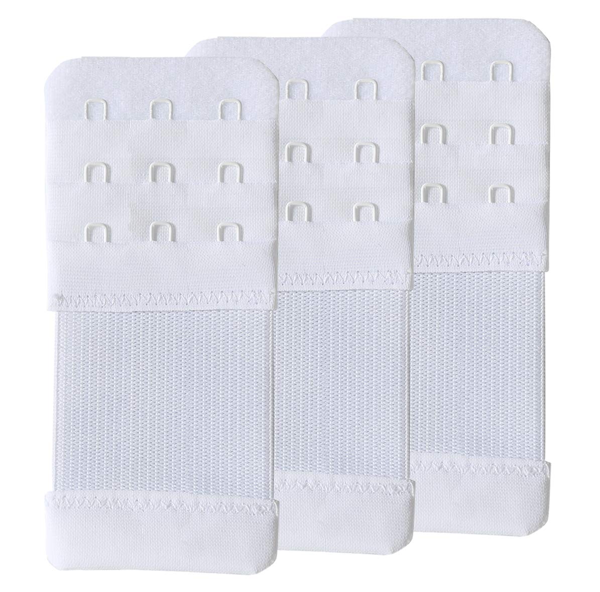 SAMGU Women's Bra Extenders 2 Hook / 3 Hook / 4 Hook / 5 Hook / 6 Hook, Soft Stretchy Back Bra Extension Strap
