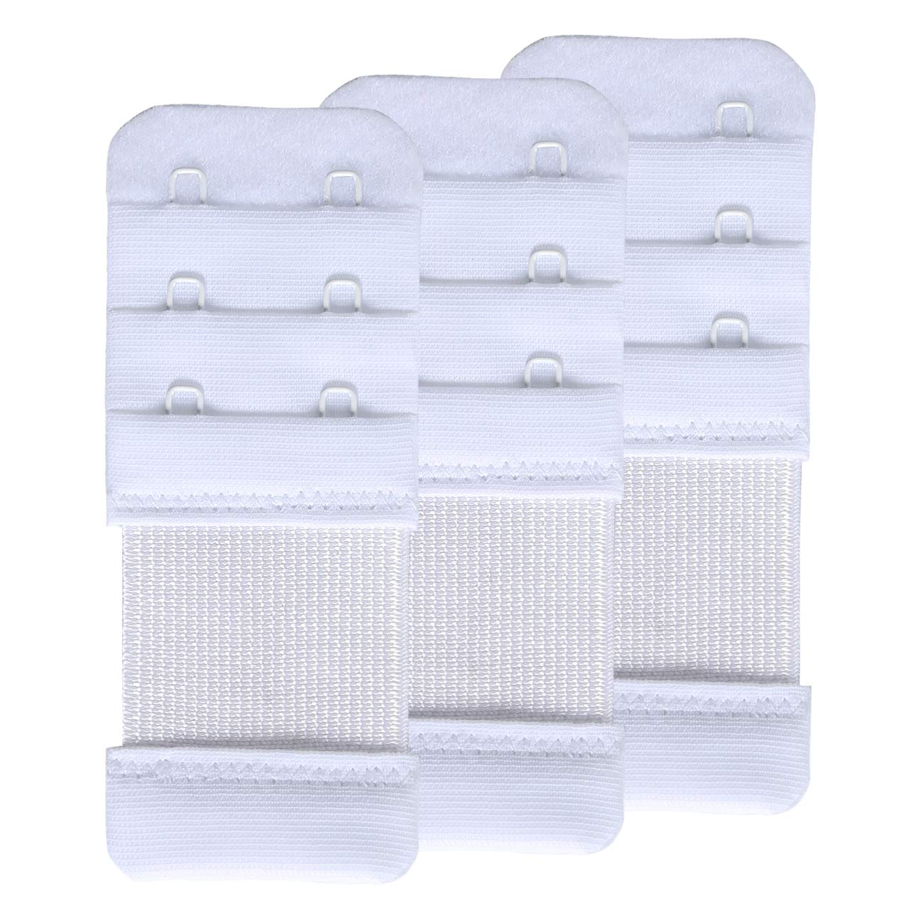 SAMGU Women's Bra Extenders 2 Hook / 3 Hook / 4 Hook / 5 Hook / 6 Hook, Soft Stretchy Back Bra Extension Strap
