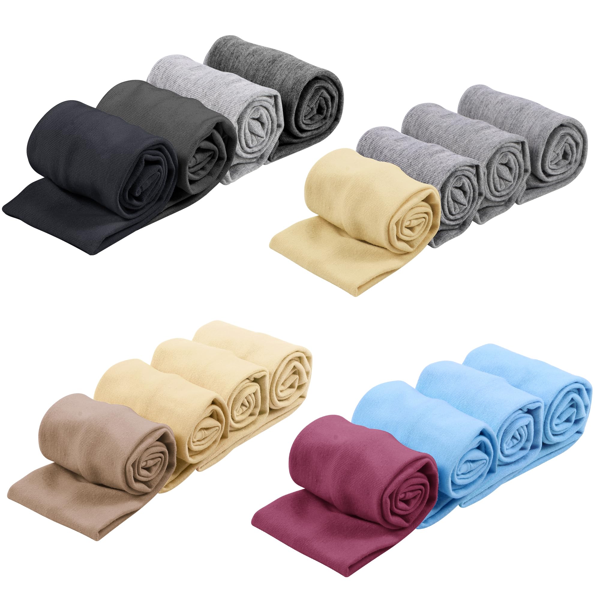 Headbands for Women – 16Pcs Cotton Cloth Headbands for Women's Hair Accessories, Non-Slip Sports Headband Bands & Hair Ties, Soft Fabric for Yoga, Running, Workout