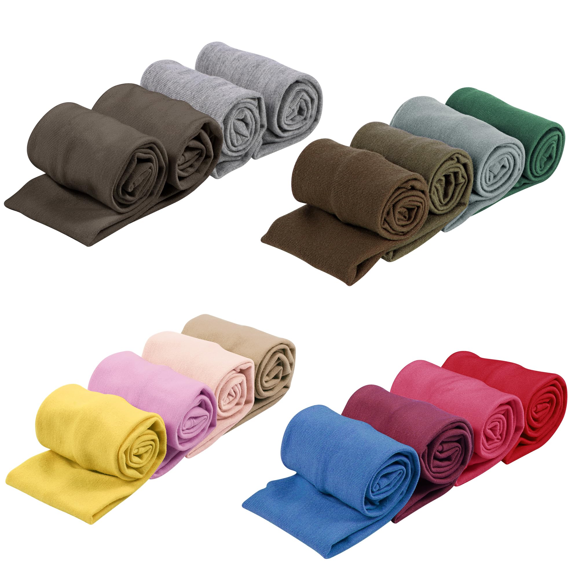 Headbands for Women – 16Pcs Cotton Cloth Headbands for Women's Hair Accessories, Non-Slip Sports Headband Bands & Hair Ties, Soft Fabric for Yoga, Running, Workout