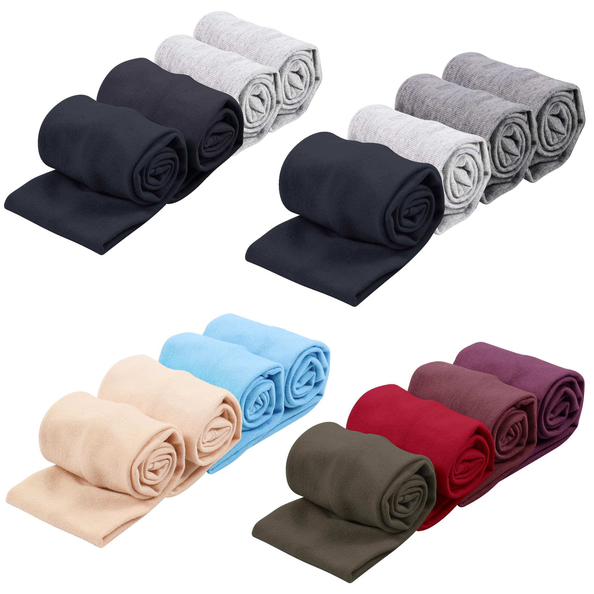 Headbands for Women – 16Pcs Cotton Cloth Headbands for Women's Hair Accessories, Non-Slip Sports Headband Bands & Hair Ties, Soft Fabric for Yoga, Running, Workout