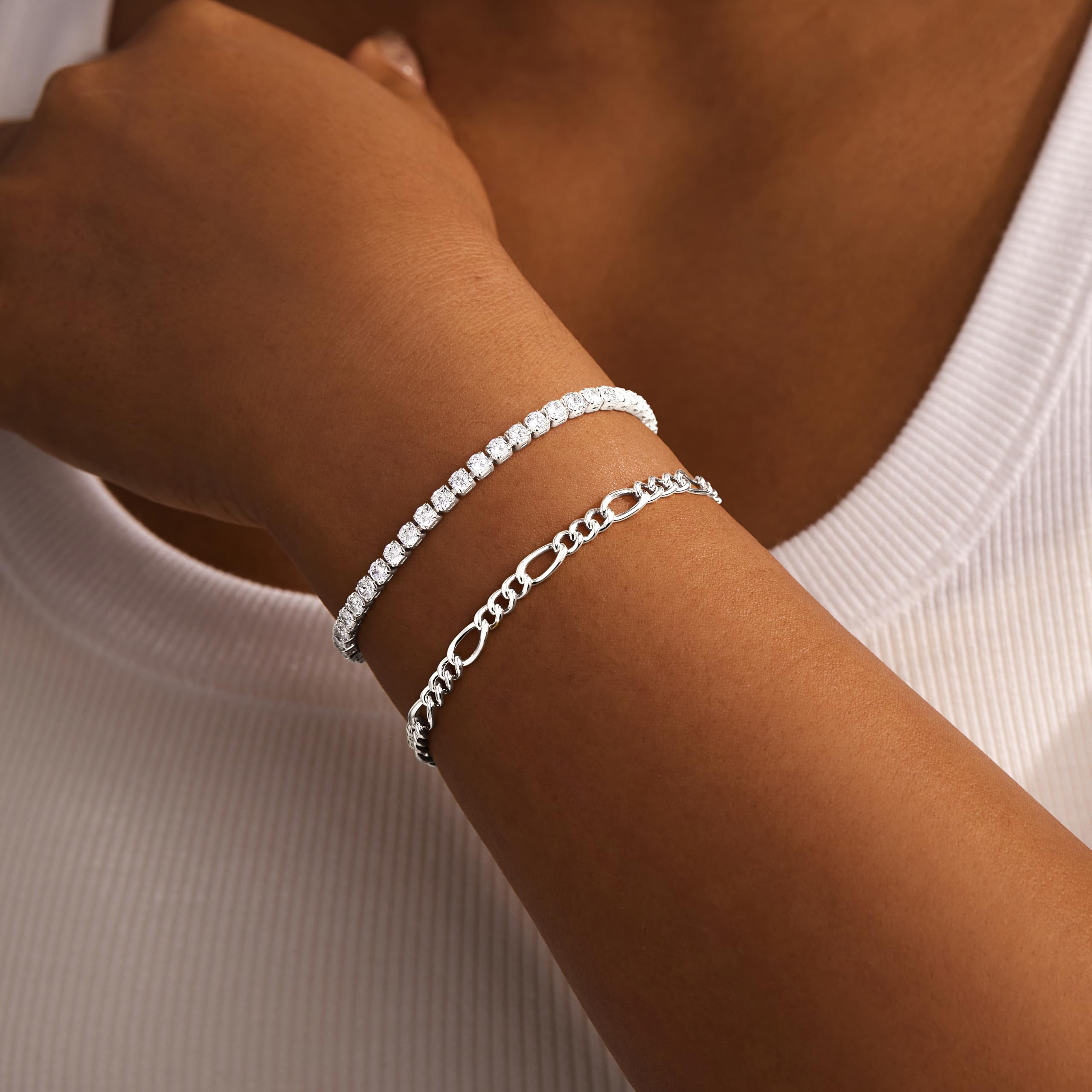 Gold Bracelets for Women Non Tarnish, 14K Gold Plated Chunky Cuff Bracelet Gold Bangles Bracelet for Women Trendy Tie Knot Cuban Rope Paperclip Beaded Bracelet Stack Jewelry Gifts