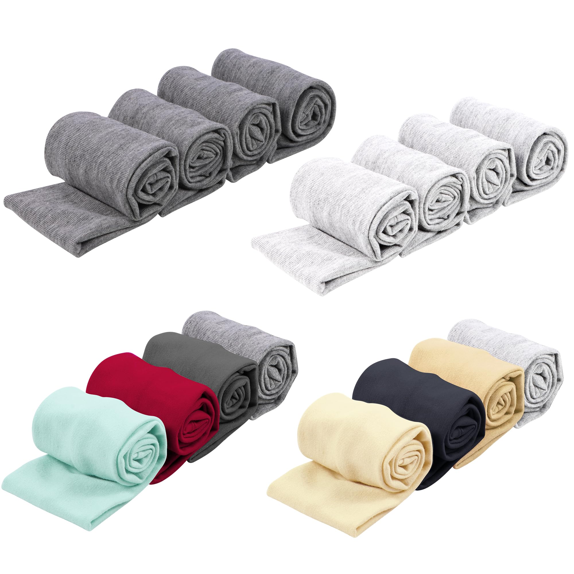 Headbands for Women – 16Pcs Cotton Cloth Headbands for Women's Hair Accessories, Non-Slip Sports Headband Bands & Hair Ties, Soft Fabric for Yoga, Running, Workout