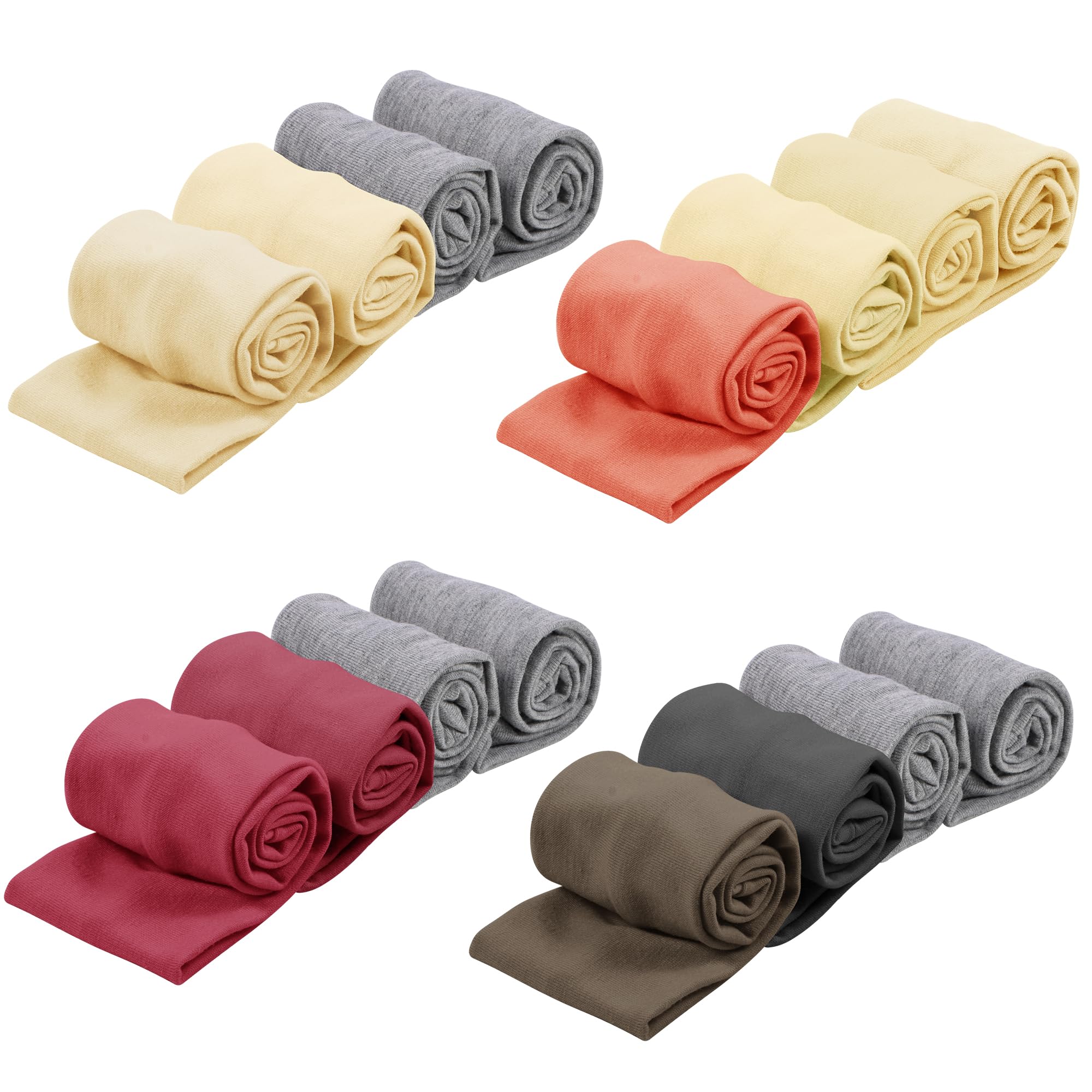 Headbands for Women – 16Pcs Cotton Cloth Headbands for Women's Hair Accessories, Non-Slip Sports Headband Bands & Hair Ties, Soft Fabric for Yoga, Running, Workout