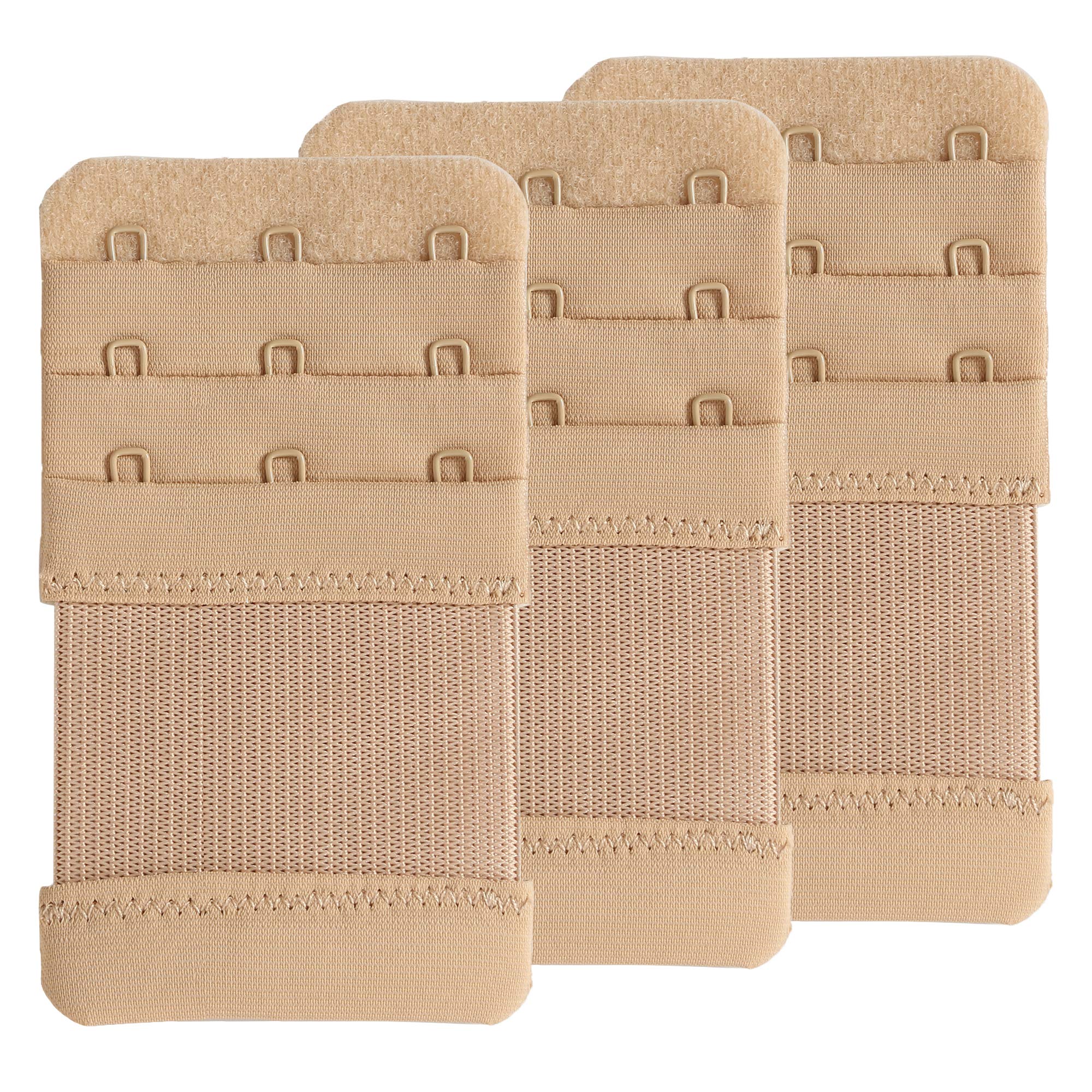 SAMGU Women's Bra Extenders 2 Hook / 3 Hook / 4 Hook / 5 Hook / 6 Hook, Soft Stretchy Back Bra Extension Strap